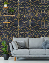 Art Deco Lines Wallpaper
